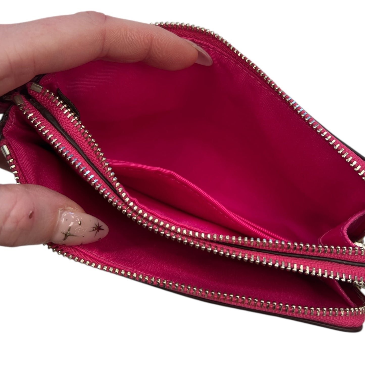 Wristlet Designer By Coach In Pink, Size:Medium