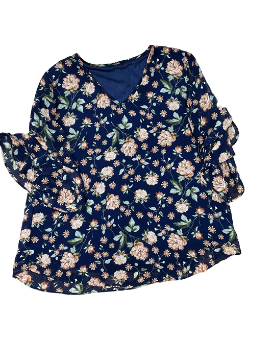 Top Ss By Clothes Mentor In Blue, Size:Xl
