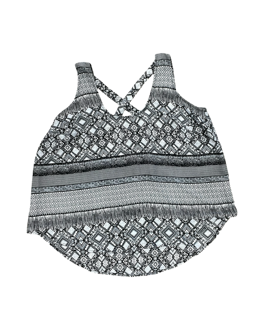 Top Sleeveless By Truth In Black & White, Size:2X