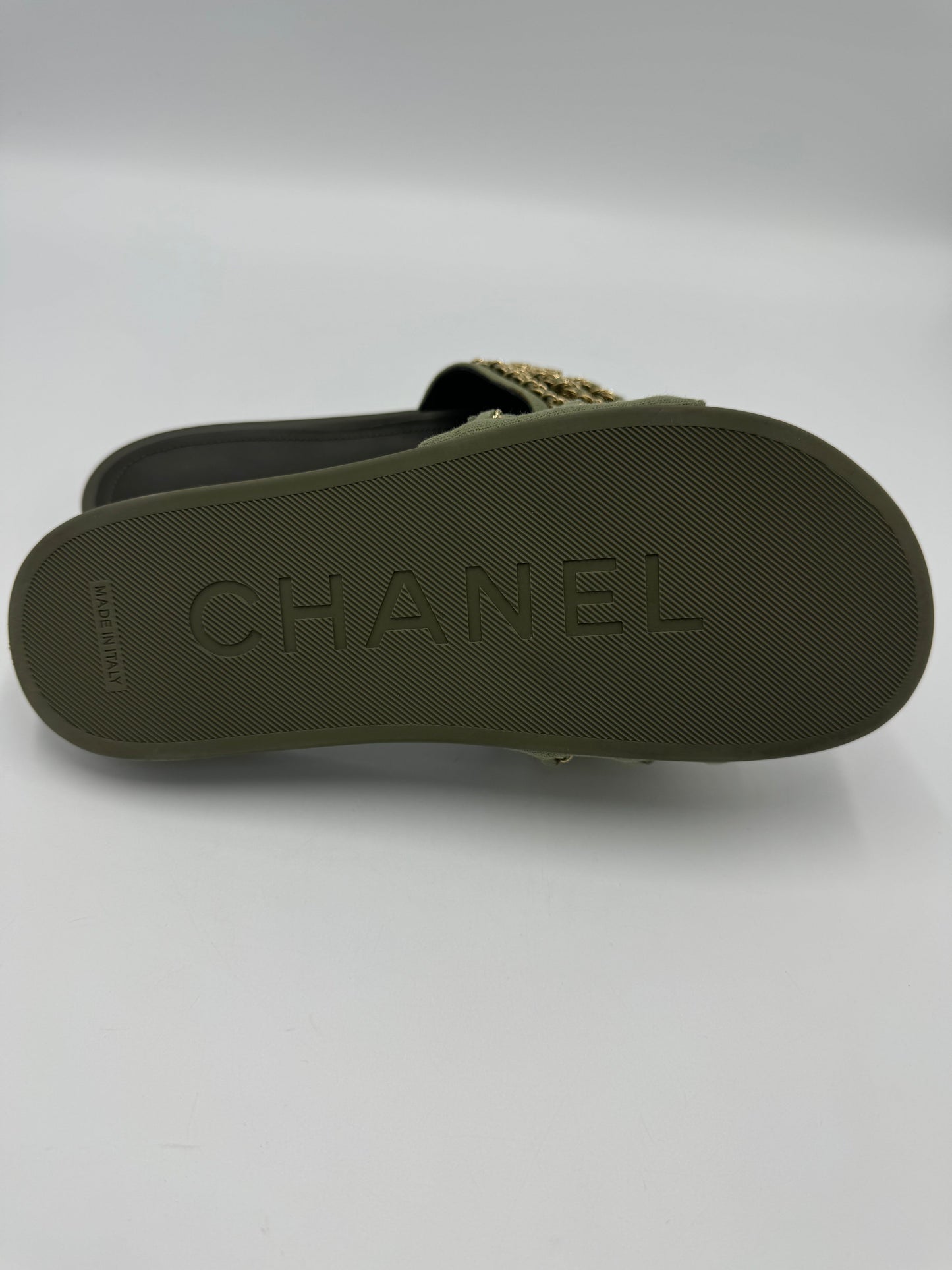 Chanel Tropiconic Luxury Designer Slides / Sandals in Size: 7 (37)