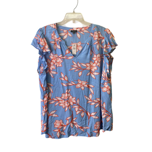 Top Sleeveless By Talbots In Blue & Orange, Size:2X