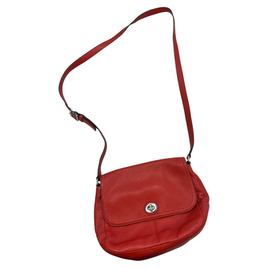 Crossbody Designer By Coach In Orange, Size:Medium