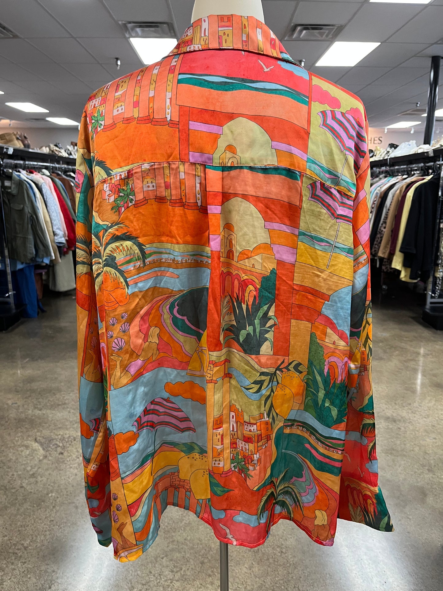 Top Ls By Mumu In Tropical Print, Size:L