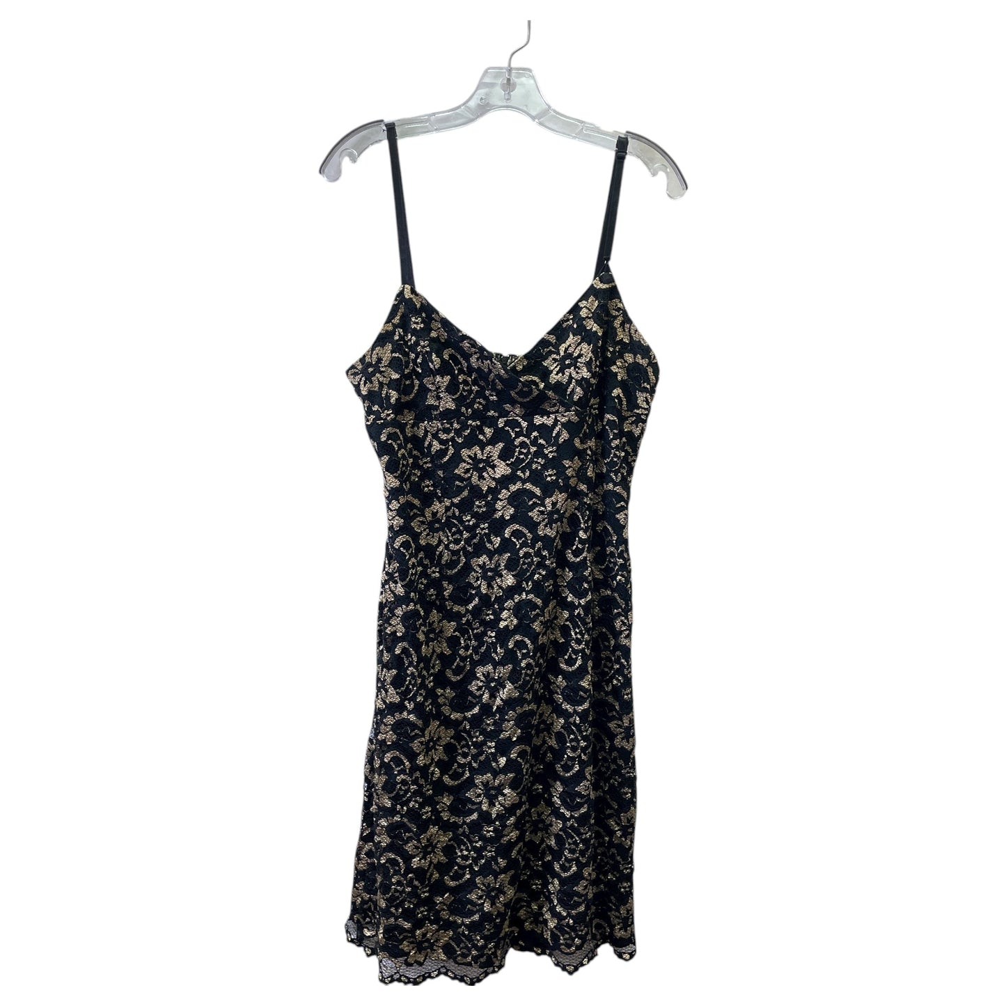 Dress Party Short By La Belle In Black & Gold, Size:L