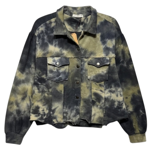 Laney Tie Dye Trucker Jacket By Natural Life In Tie Dye Print, Size: XS/S