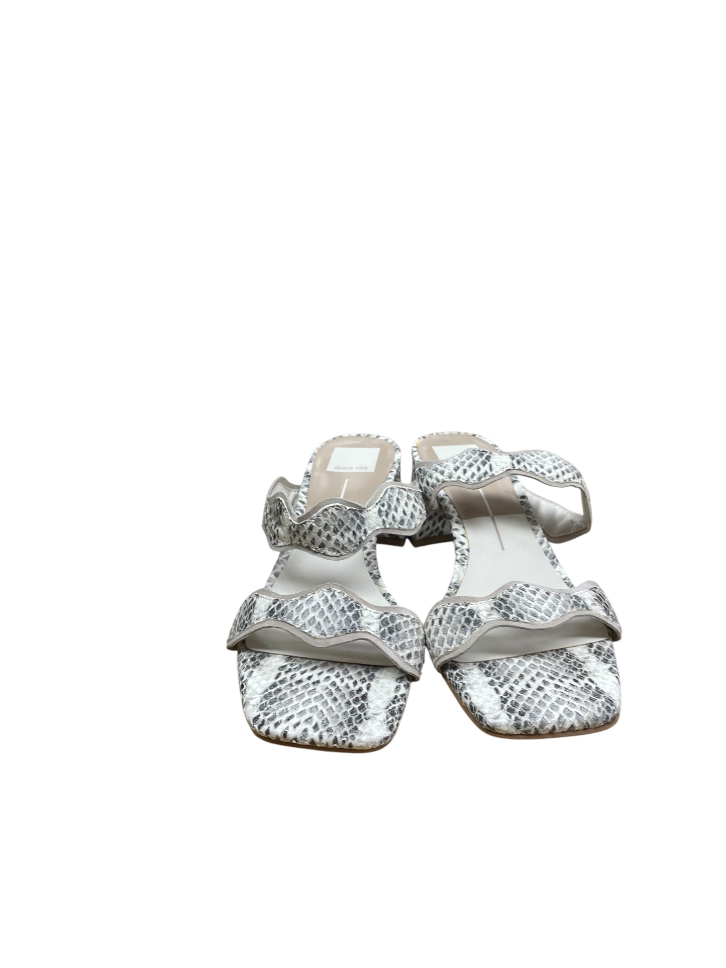 Sandals Heels Block By Dolce Vita In Snakeskin Print, Size:7.5