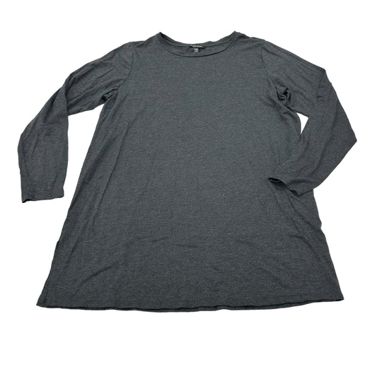 GREY EILEEN FISHER TOP LS, Size L