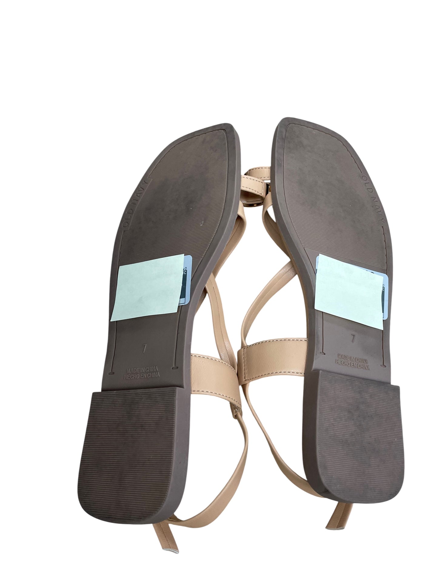 Sandals Flats By Old Navy In Gold & Tan, Size:7
