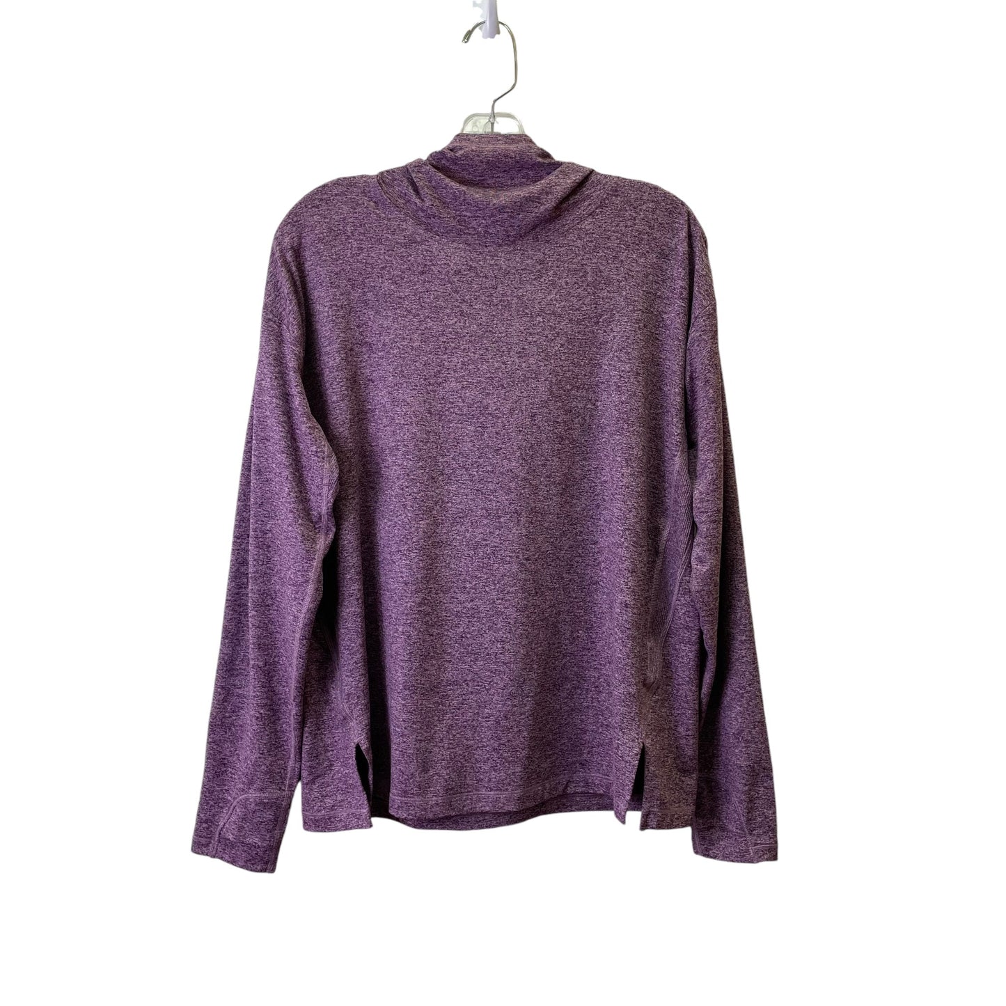 Athletic Top Ls Hoodie By Athleta In Purple, Size:M