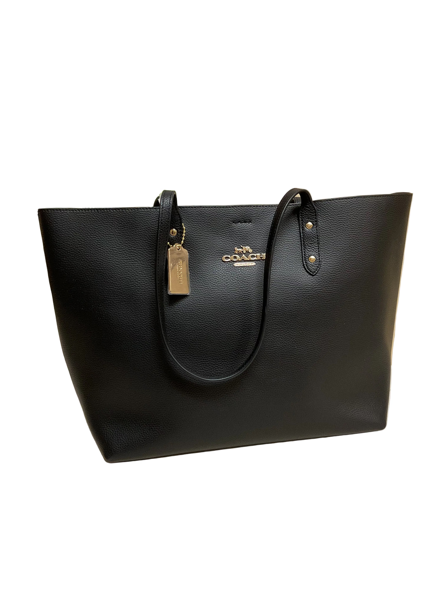 Handbag Designer By Coach In Black, Size:Large