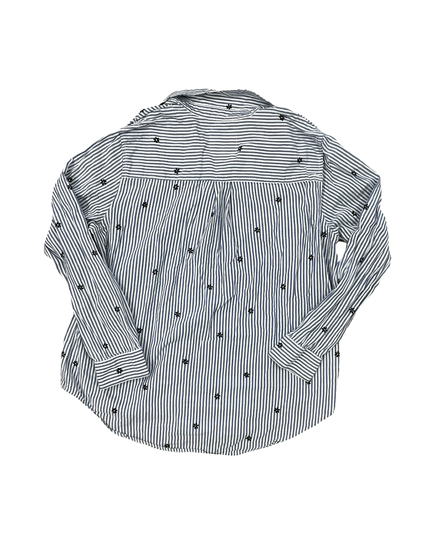 Blouse Ls By Rails In Blue & White, Size:Xl
