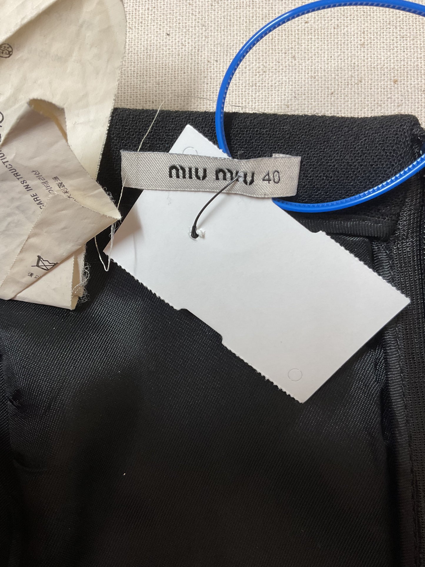 Skirt Luxury Designer By Miu Miu In Black, Size:2/4 (40)