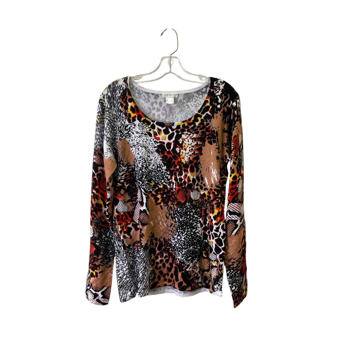 Sweater By Venus In Animal Print, Size:Xl