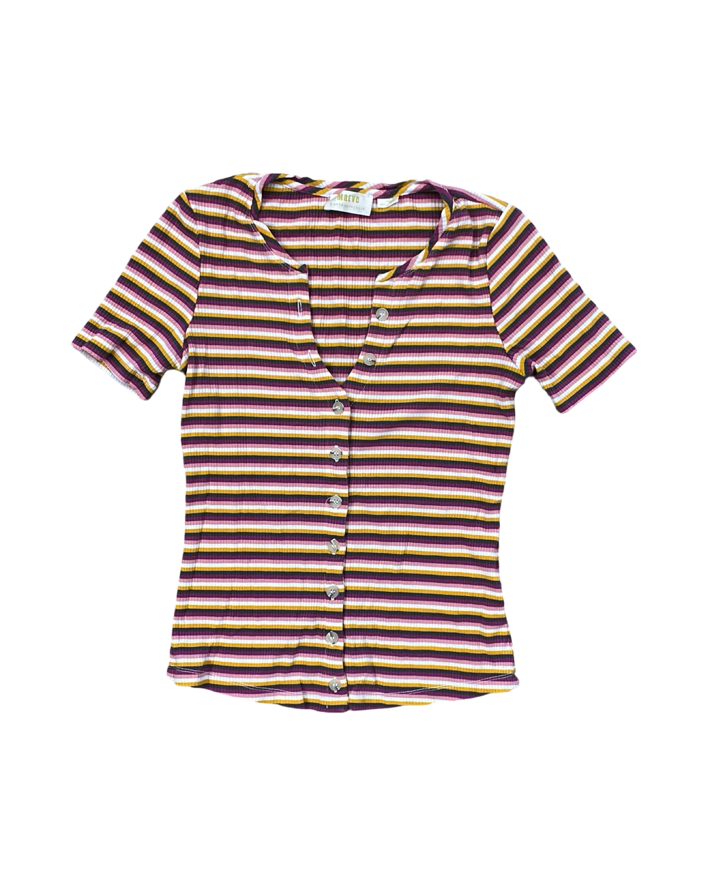 Top Ss By Maeve In Striped Pattern, Size:S