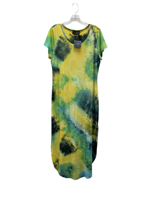 Dress Casual Maxi By Lexington L Avenue In Grey, Size:L