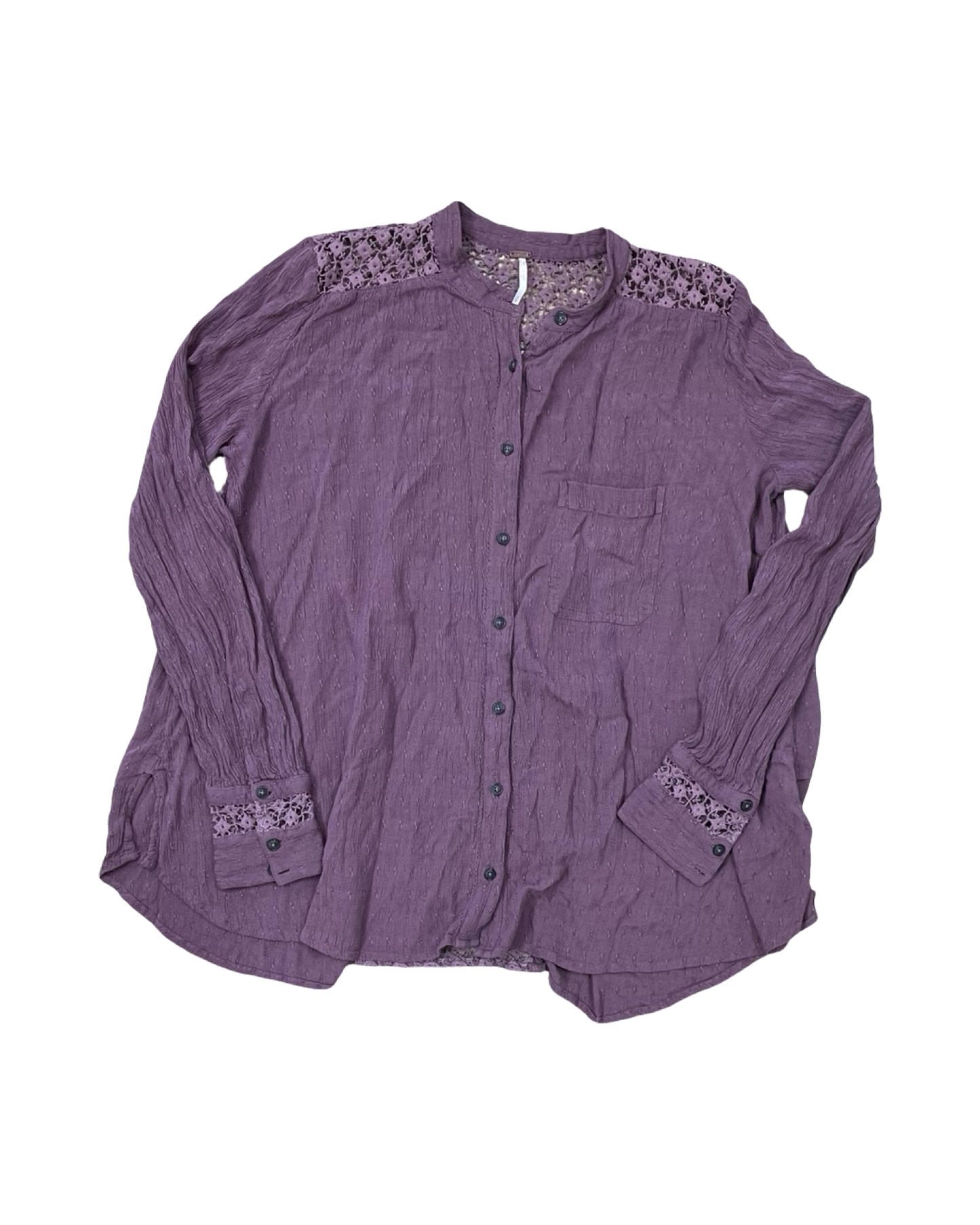 Blouse Ls By Free People In Purple, Size:S