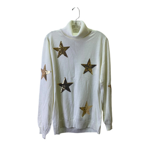 Sweater By New York And Co In White, Size:L