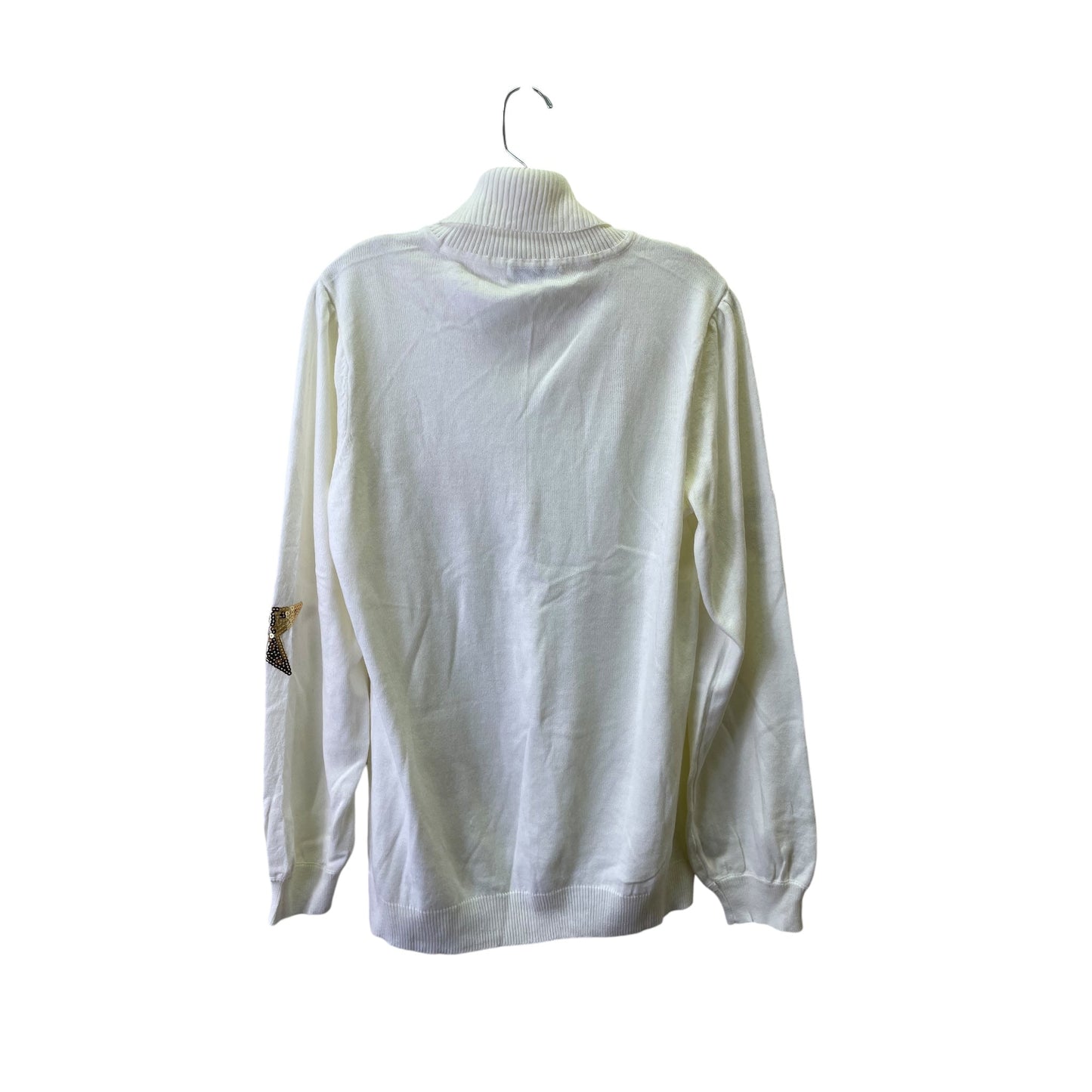 Sweater By New York And Co In White, Size:L