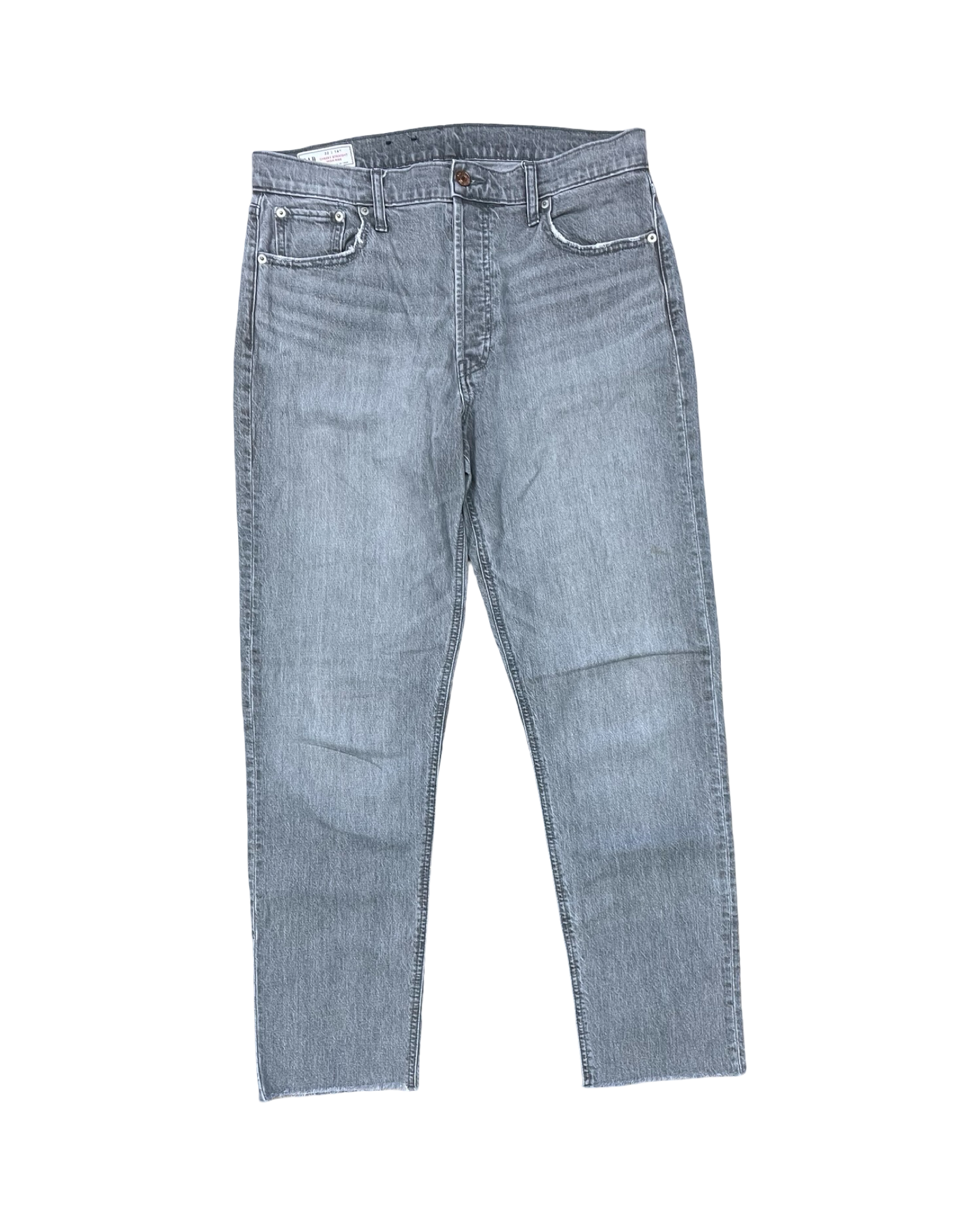 Jeans Straight By Gap In Grey Denim, Size:14L