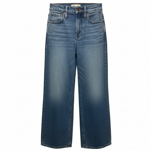 Jeans Wide Leg By Madewell In Blue Denim, Size: 0