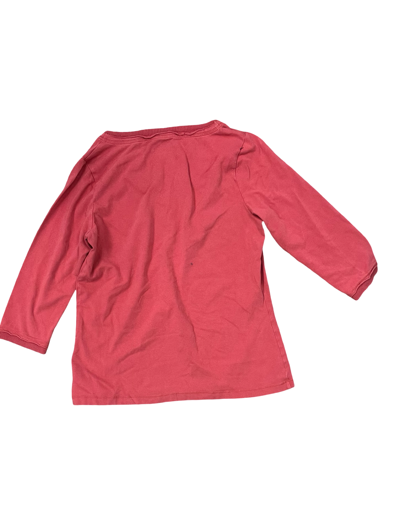 Top 3/4 Sleeve By Ruff Hewn In Red, Size:M