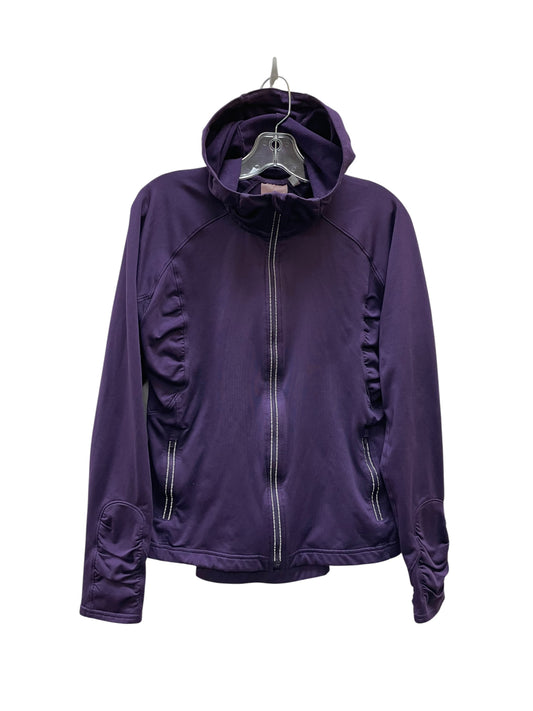 Athletic Top Ls Hoodie By Athleta In Purple, Size:M