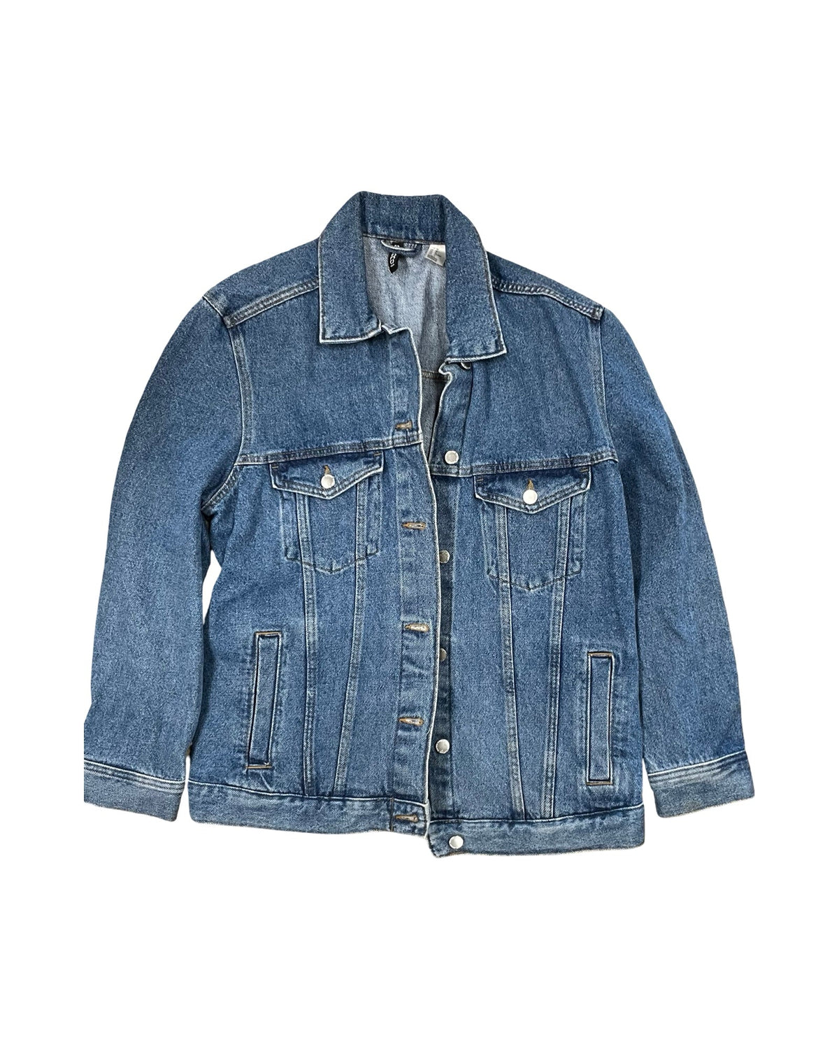Jacket Denim By Divided In Blue Denim, Size:M