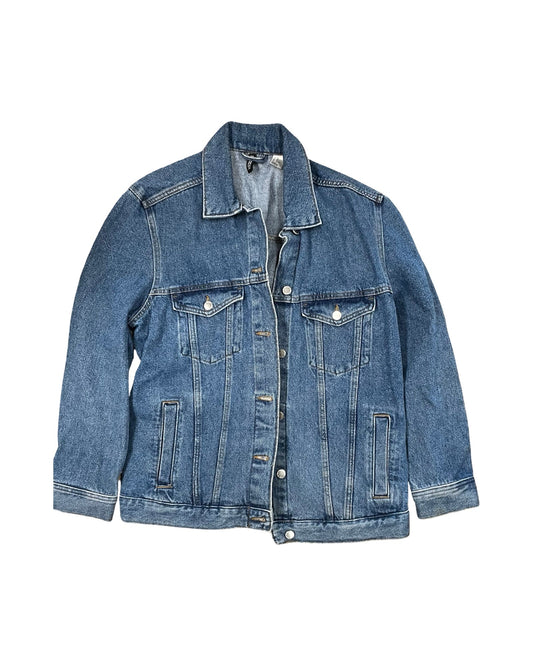 Jacket Denim By Divided In Blue Denim, Size:M