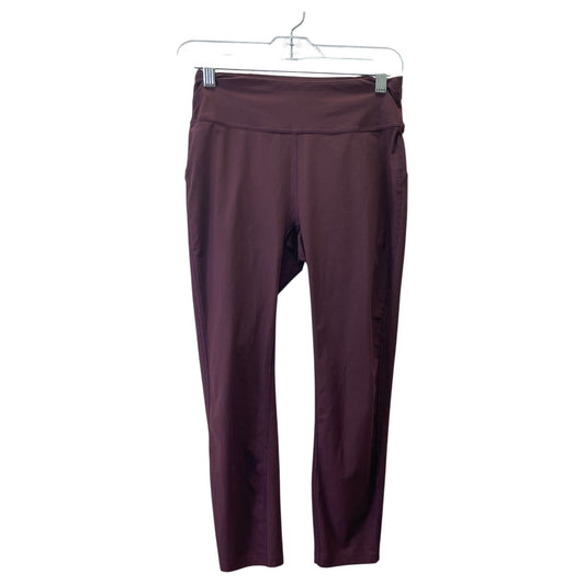 Athletic Leggings By On In Maroon, Size:S