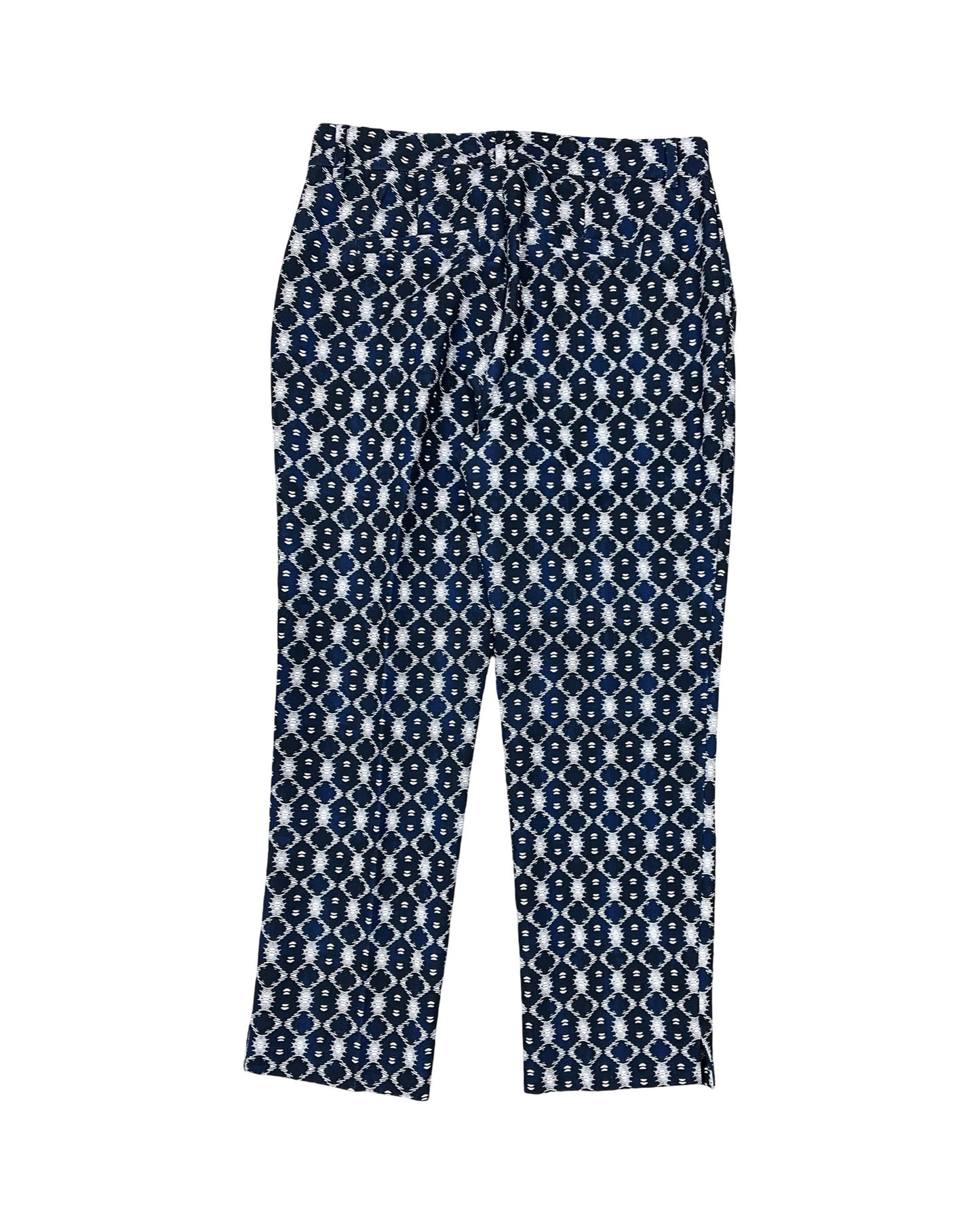 Pants Dress By Liverpool In Blue & Cream, Size:6