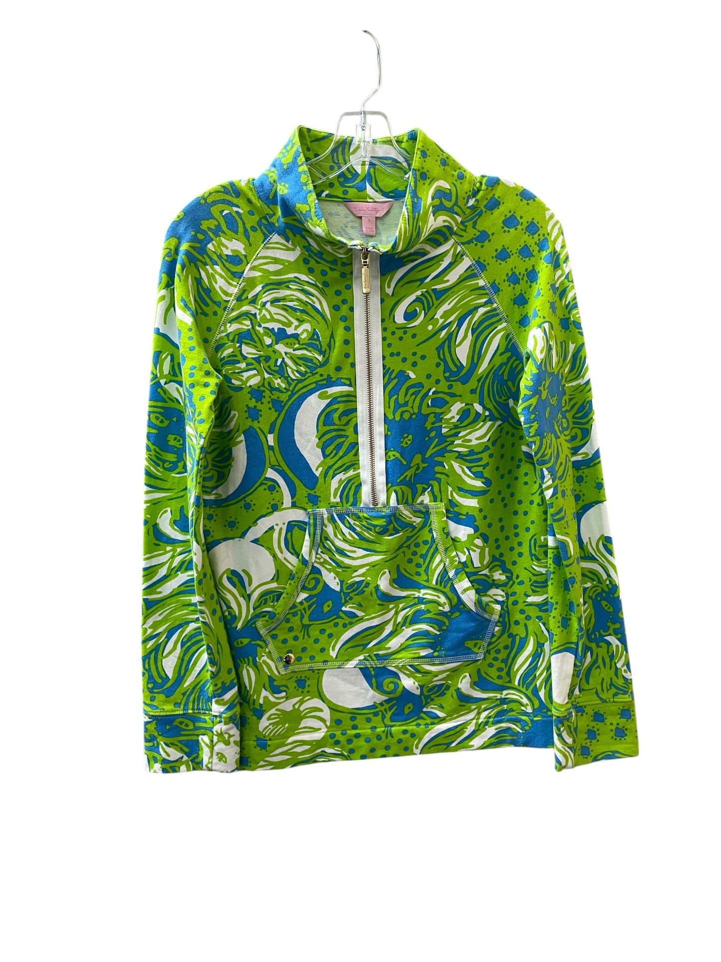 Top Ls Designer By Lilly Pulitzer In Blue & Green, Size:S