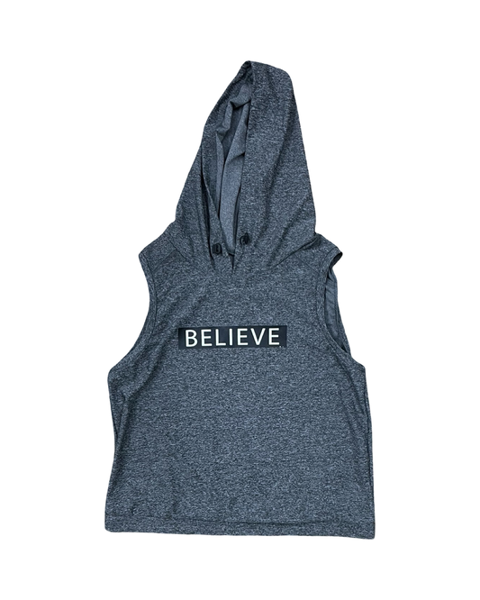 Athletic Tank Top By Athletic Works In Grey, Size:M