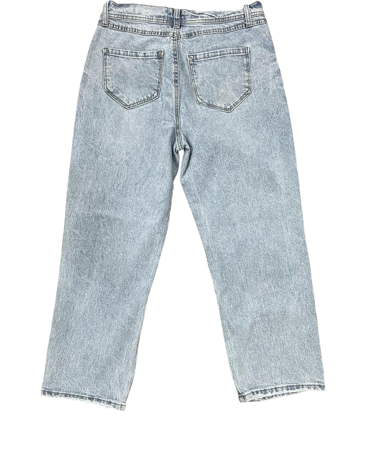Jeans Cropped By Kensie In Blue Denim, Size:6