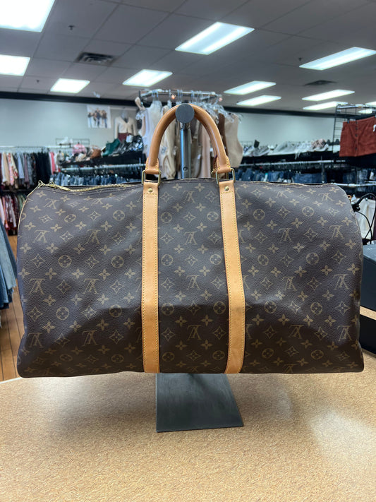 DUFFLE AND WEEKENDER LUXURY DESIGNER by LOUIS VUITTON In BROWN, Size: LARGE