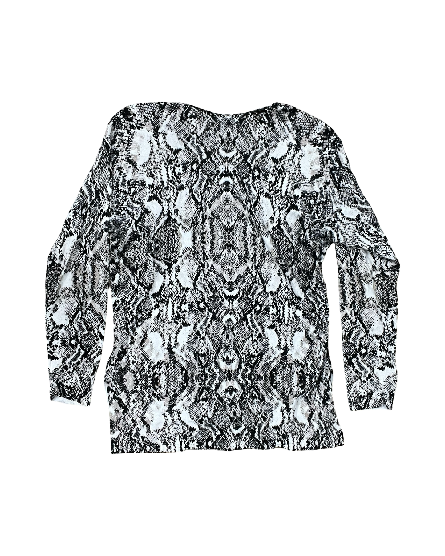 Top Ls By International Concepts In Snakeskin Print, Size:S