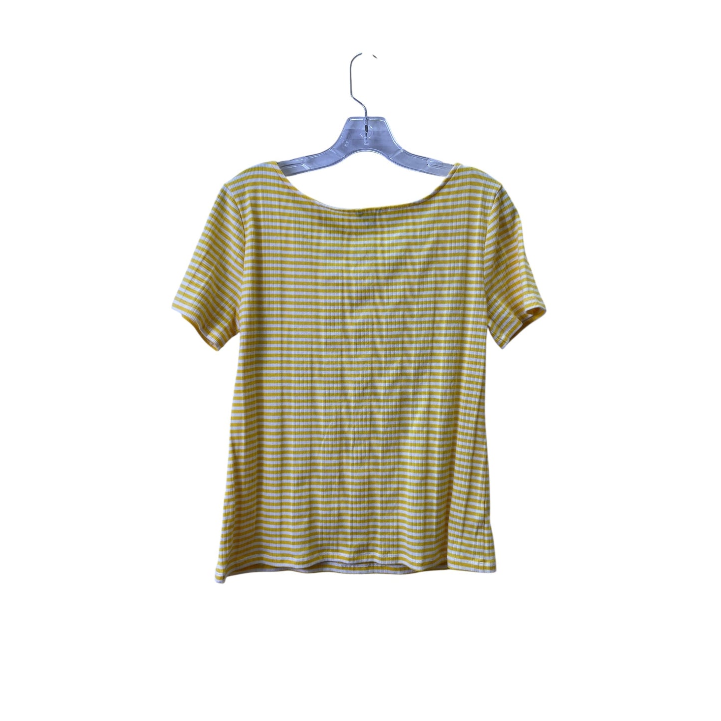 Top Ss Basic By Ann Taylor In Yellow, Size:L