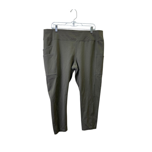 Athletic Leggings By Carhartt In Green, Size:Xl