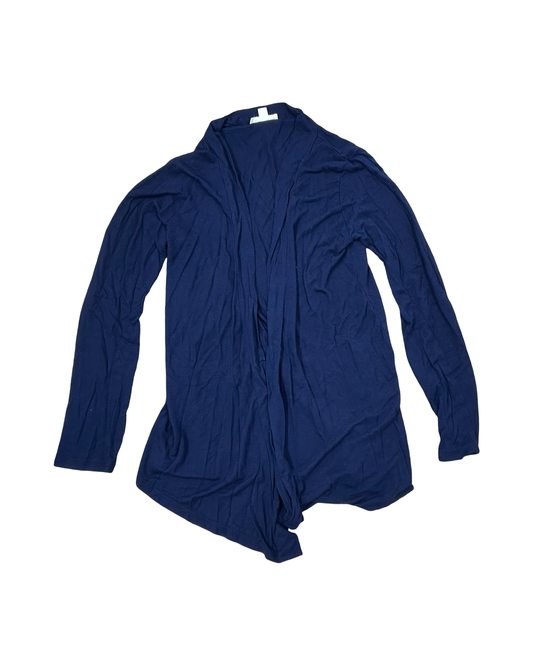 Cardigan By Zenana Outfitters In Navy, Size:S