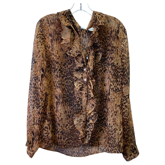 Top Ls By Together In Animal Print, Size:L