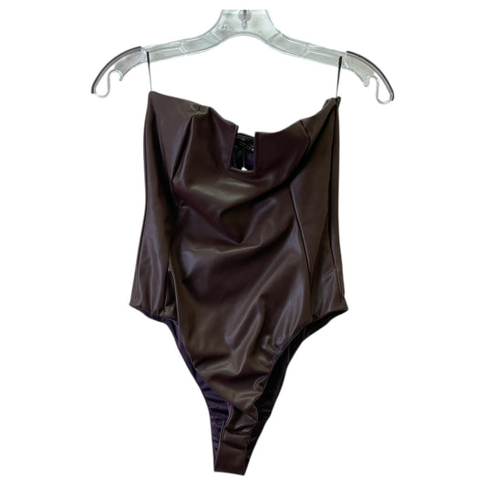 Bodysuit By Zara In Brown, Size:S