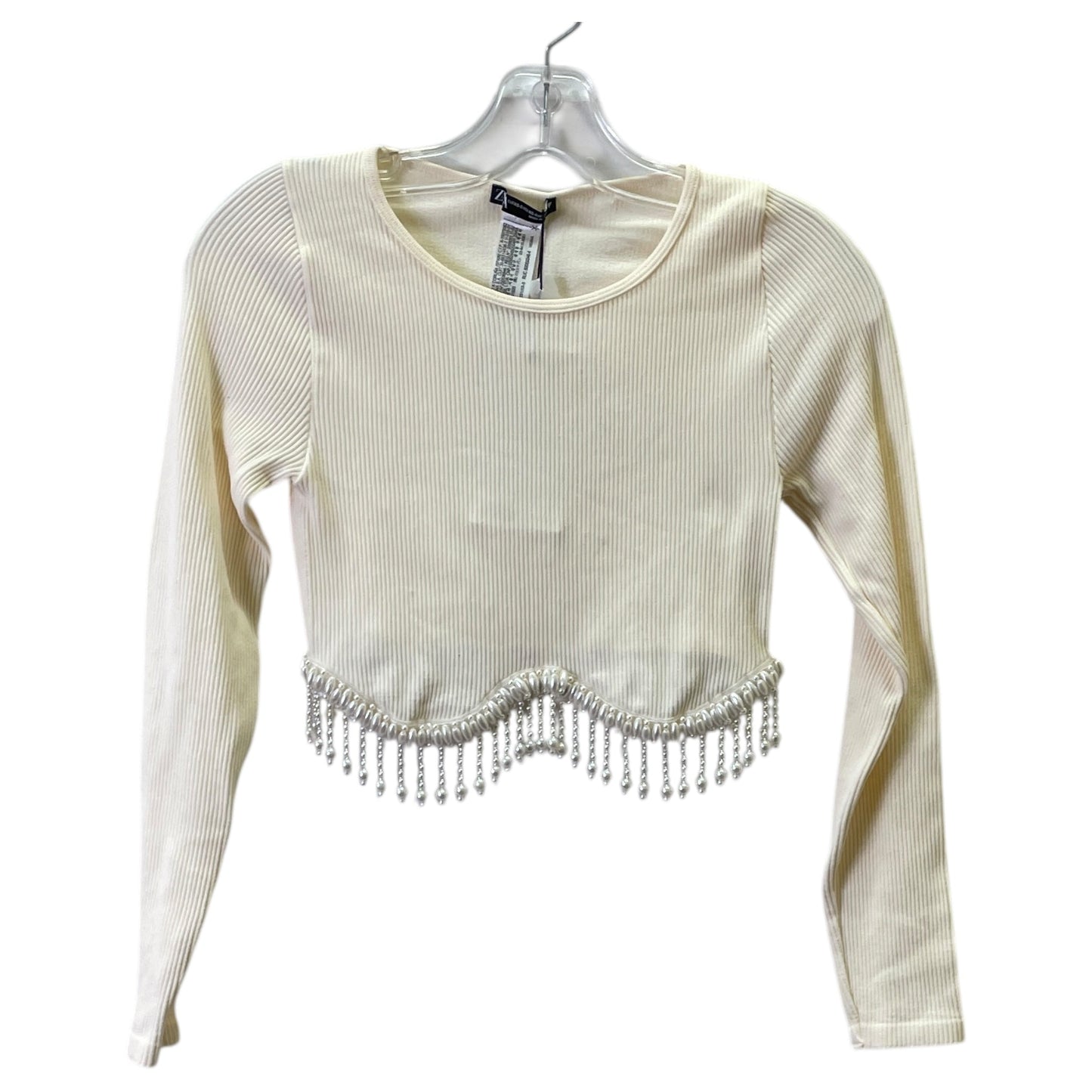 Top Ls By Zara In Cream, Size:Xs