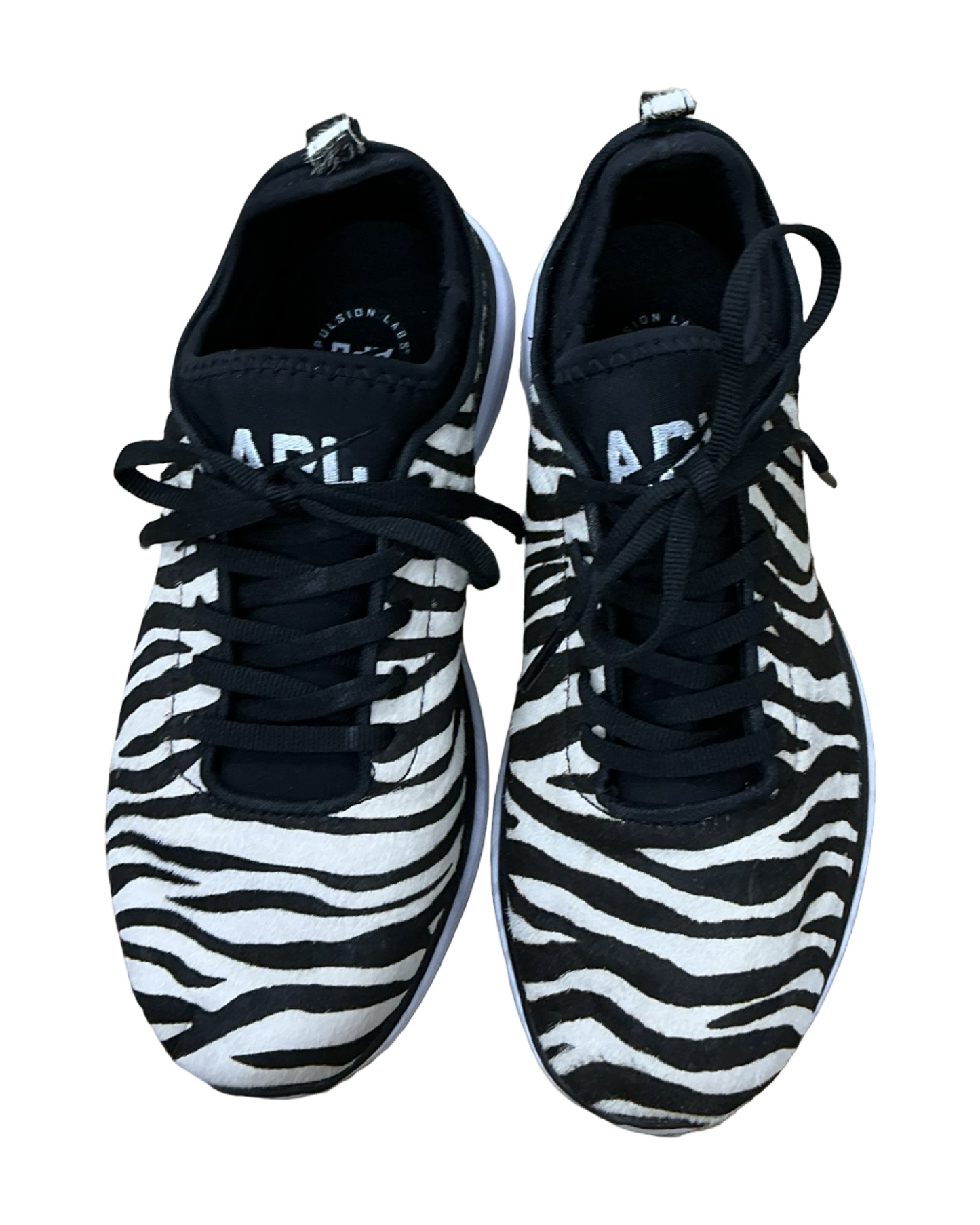 Shoes Designer By Apl In Zebra Print, Size:7