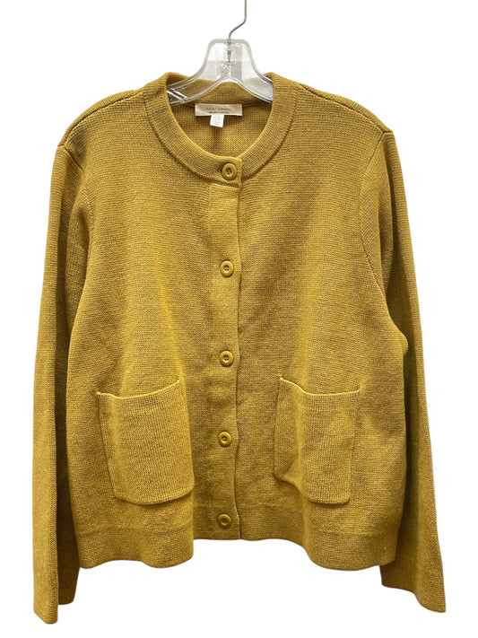 Sweater Cardigan By SEASALE CORNWALL In Gold, Size:Xl