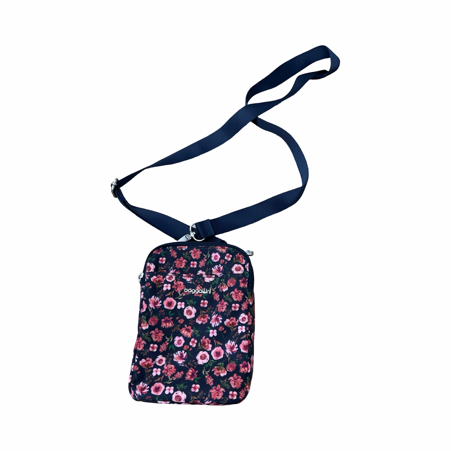 Crossbody By Baggallini In Blue & Pink, Size:Small