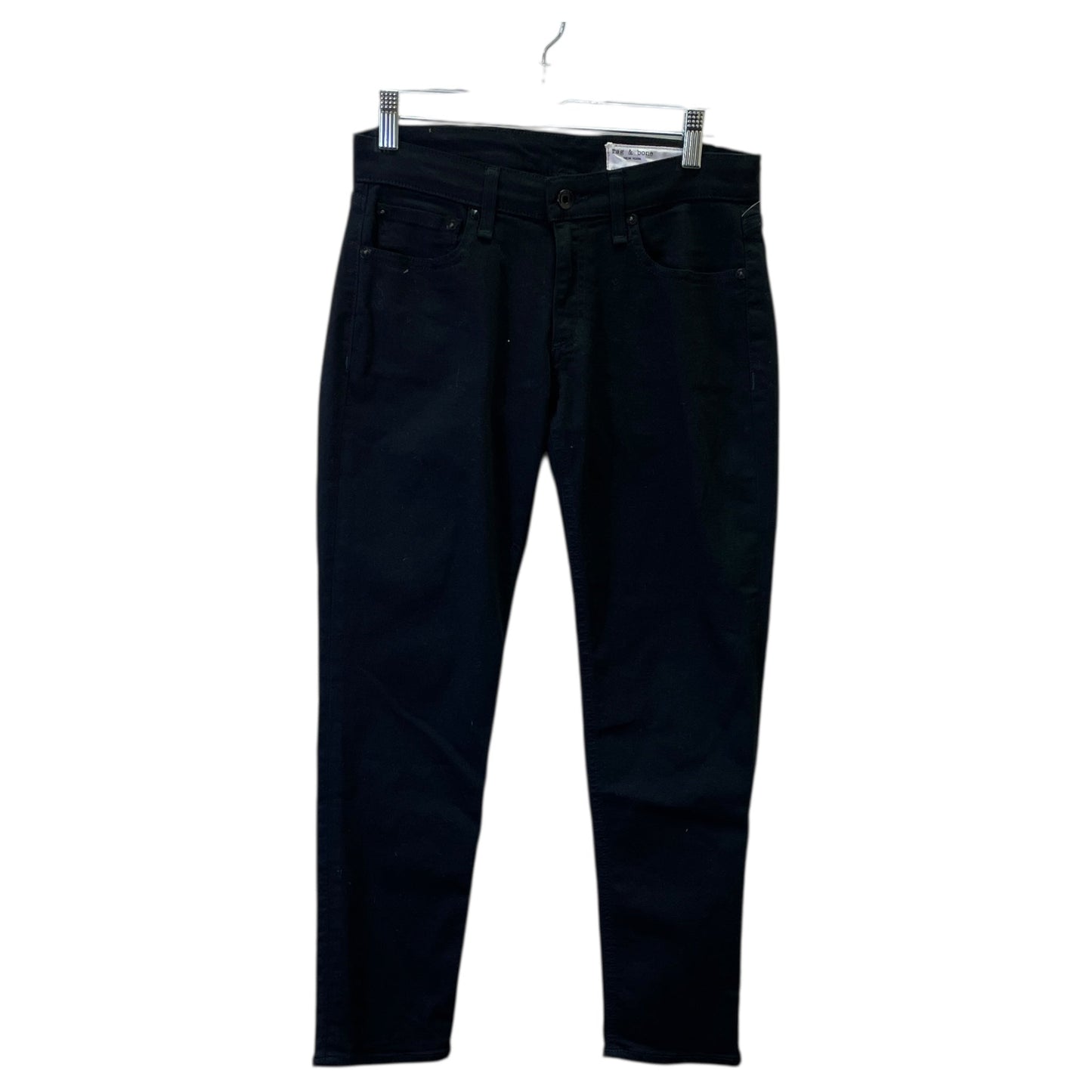 Jeans Boyfriend By Rag & Bones Jeans In Black Denim, Size:0