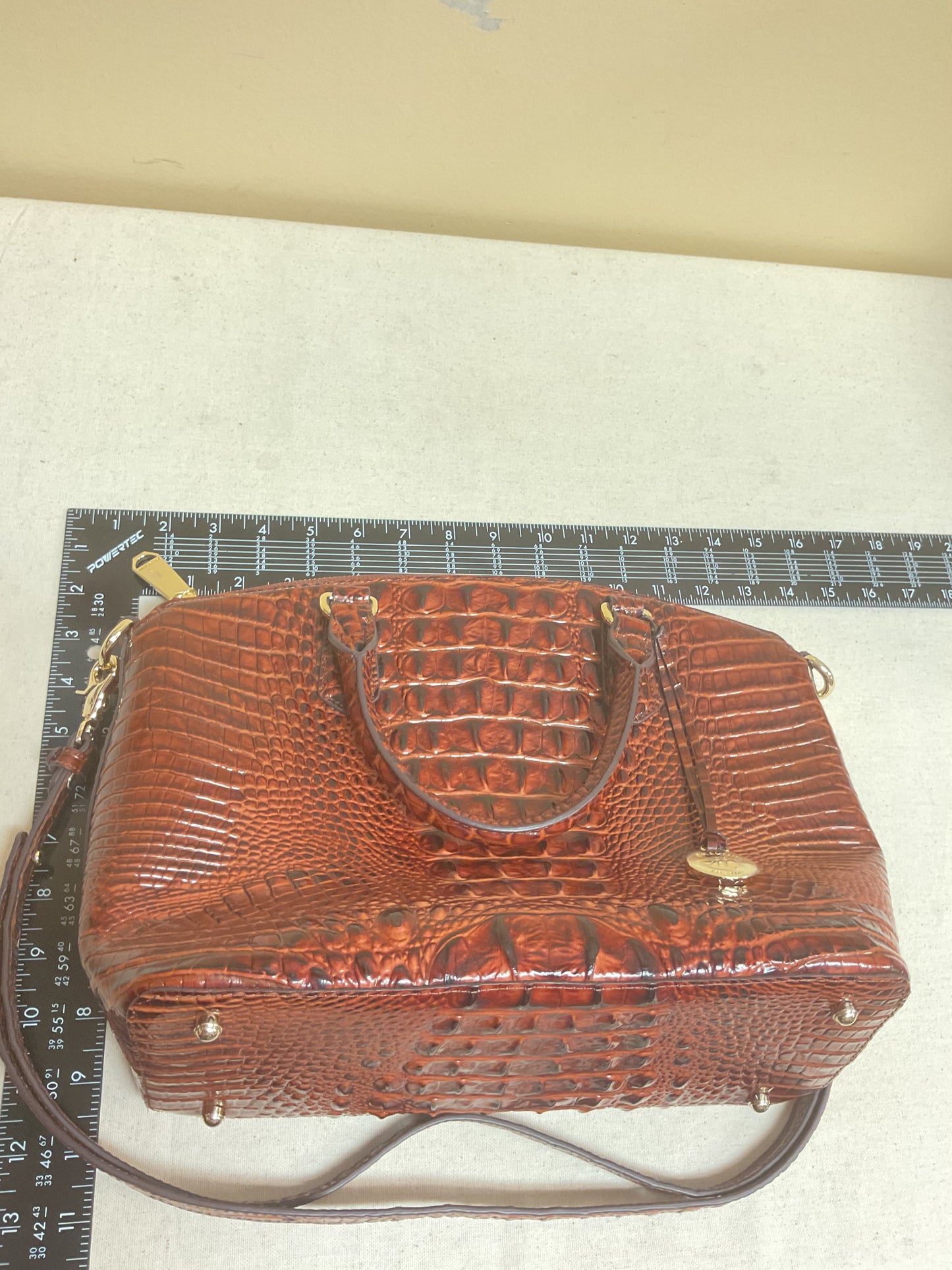 Handbag Designer By Brahmin In Brown, Size:Medium