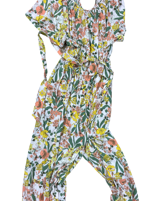 Jumpsuit By Lane Bryant In Floral Print, Size:1X
