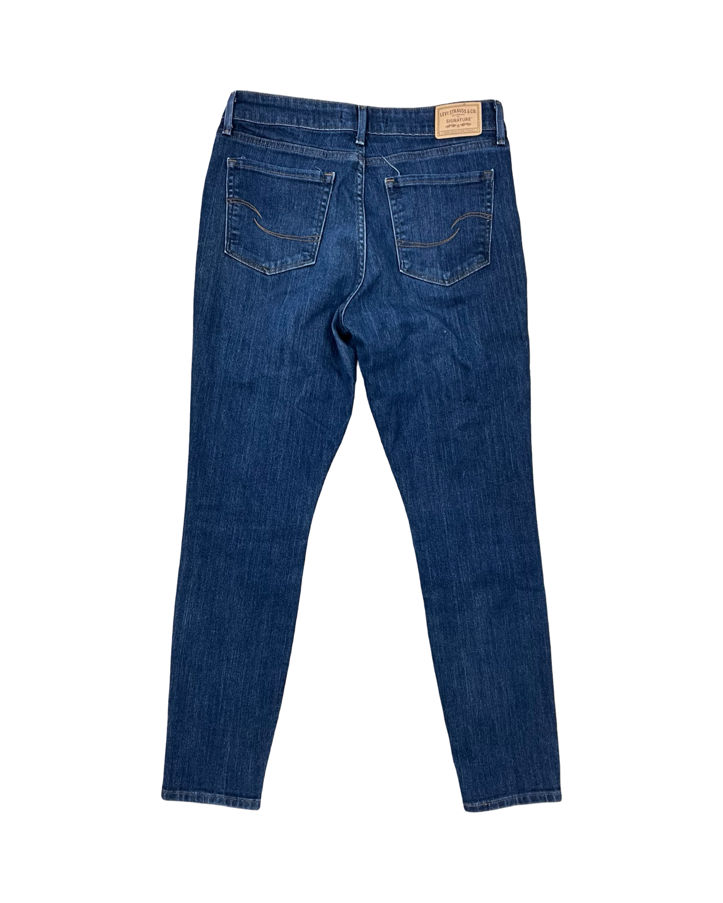 Jeans Skinny By Levis In Blue Denim, Size:4