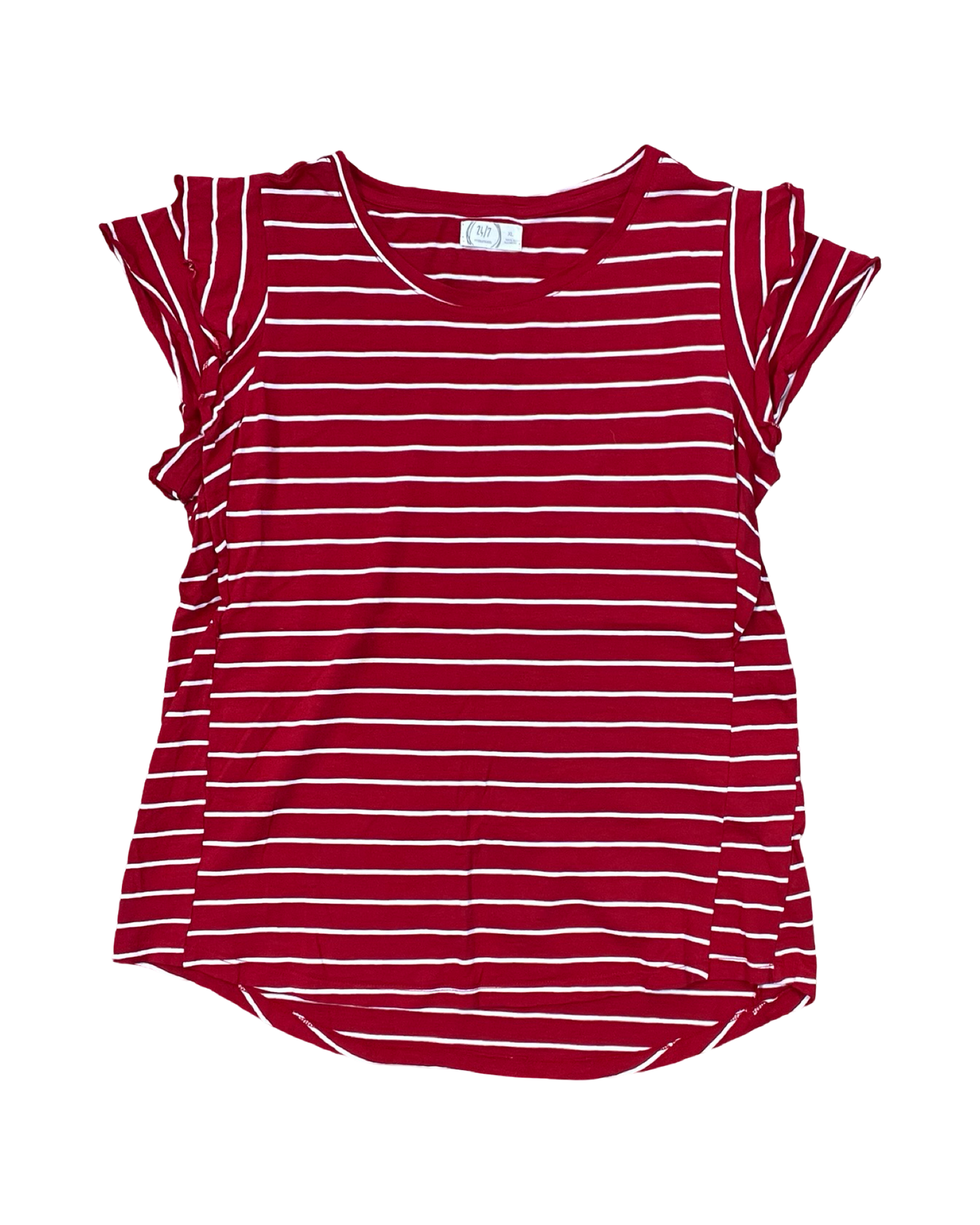Top Sleeveless By Maurices In Red & White, Size:Xl