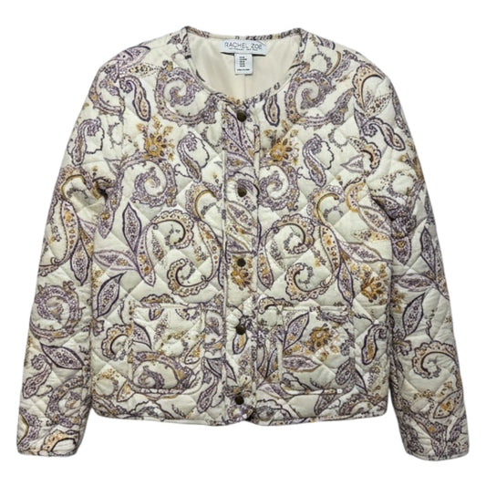 Jacket Puffer & Quilted By Rachel Zoe In Paisley Print, Size: M